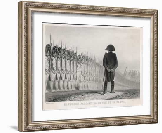 He Reviews the Imperial Guard-Audibran-Framed Art Print