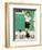 He’s Going to Be Taller Than Dad (or Boy Measuring Himself on Wall)-Norman Rockwell-Framed Giclee Print