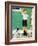 He’s Going to Be Taller Than Dad (or Boy Measuring Himself on Wall)-Norman Rockwell-Framed Giclee Print