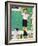 He’s Going to Be Taller Than Dad (or Boy Measuring Himself on Wall)-Norman Rockwell-Framed Giclee Print