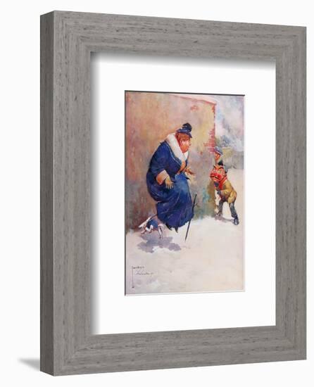 He's Got my Kite!-Lawson Wood-Framed Premium Giclee Print