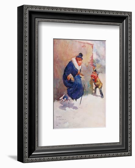 He's Got my Kite!-Lawson Wood-Framed Premium Giclee Print