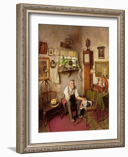 'He's Worth Framing', C.1943-Charles Spencelayh-Framed Giclee Print