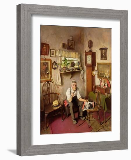 'He's Worth Framing', C.1943-Charles Spencelayh-Framed Giclee Print