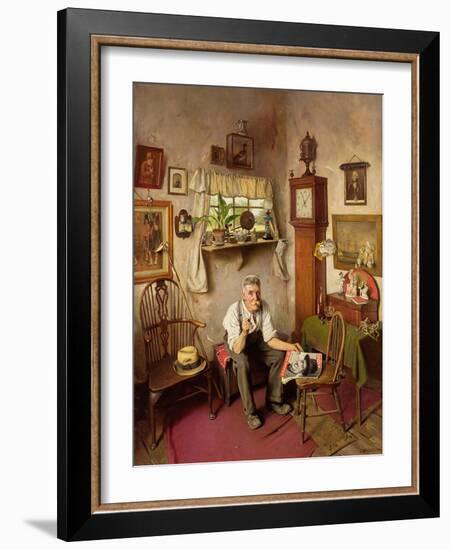 'He's Worth Framing', C.1943-Charles Spencelayh-Framed Giclee Print