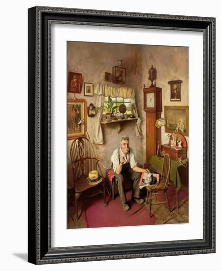 'He's Worth Framing', C.1943-Charles Spencelayh-Framed Giclee Print