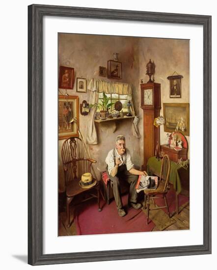 'He's Worth Framing', C.1943-Charles Spencelayh-Framed Giclee Print