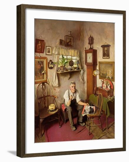 'He's Worth Framing', C.1943-Charles Spencelayh-Framed Giclee Print