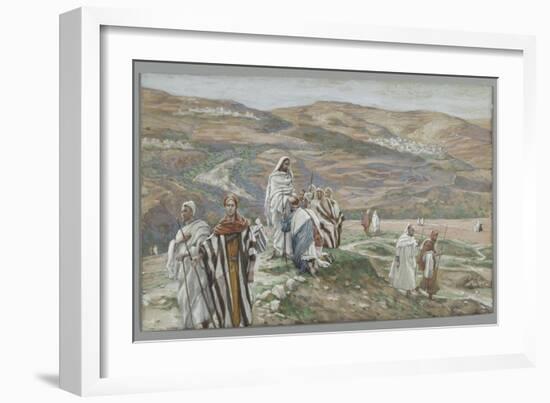 He Sent Them Out Two by Two, Illustration from 'The Life of Our Lord Jesus Christ', 1886-96-James Tissot-Framed Giclee Print