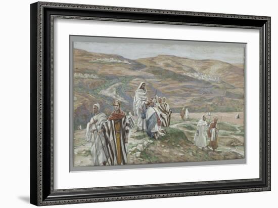 He Sent Them Out Two by Two, Illustration from 'The Life of Our Lord Jesus Christ', 1886-96-James Tissot-Framed Giclee Print