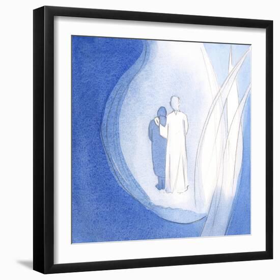 He Strolled around His Little Kingdom, Which is My Soul, Comforting Me, as His Angels Stood By, 200-Elizabeth Wang-Framed Giclee Print