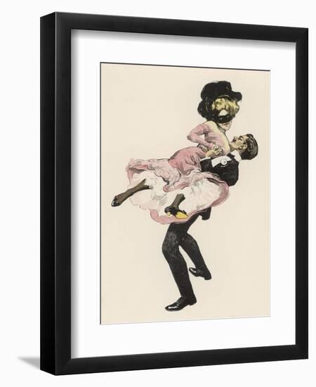 He Sweeps His Partner off Her Feet-Ferdinand Von Reznicek-Framed Art Print