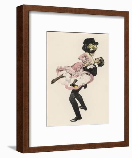 He Sweeps His Partner off Her Feet-Ferdinand Von Reznicek-Framed Art Print