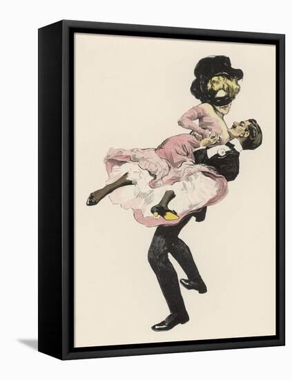 He Sweeps His Partner off Her Feet-Ferdinand Von Reznicek-Framed Stretched Canvas