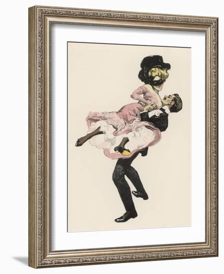 He Sweeps His Partner off Her Feet-Ferdinand Von Reznicek-Framed Art Print