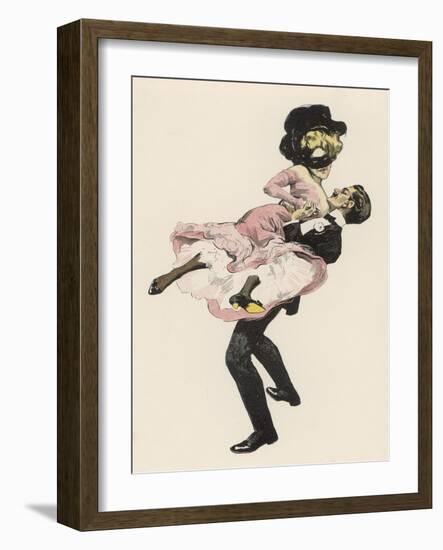 He Sweeps His Partner off Her Feet-Ferdinand Von Reznicek-Framed Art Print