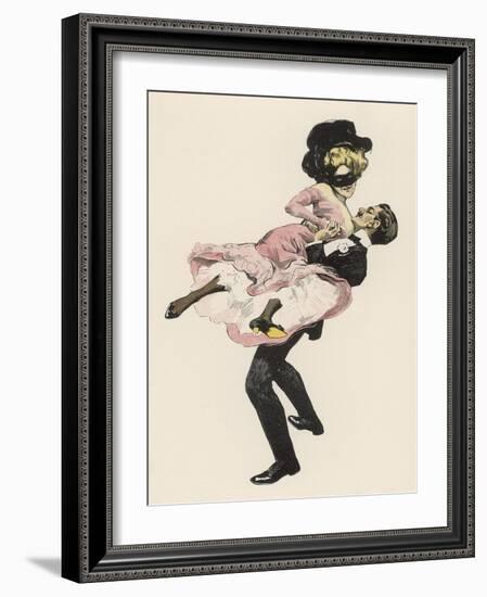 He Sweeps His Partner off Her Feet-Ferdinand Von Reznicek-Framed Art Print