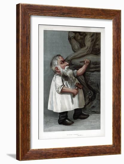 He Thinks in Marble, Jehu Junior, 1904-Auguste Rodin-Framed Giclee Print