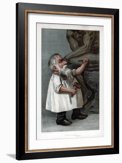 He Thinks in Marble, Jehu Junior, 1904-Auguste Rodin-Framed Giclee Print