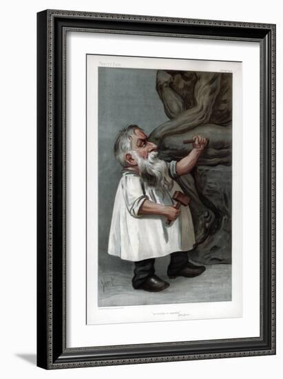 He Thinks in Marble, Jehu Junior, 1904-Auguste Rodin-Framed Giclee Print