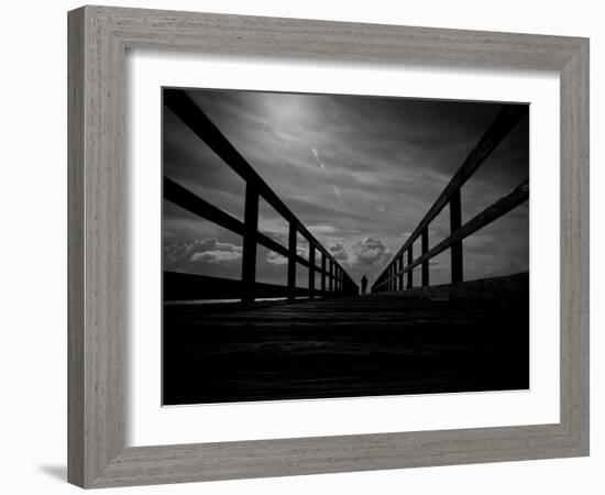 He Thought He Could Touch the Sky-Sharon Wish-Framed Photographic Print