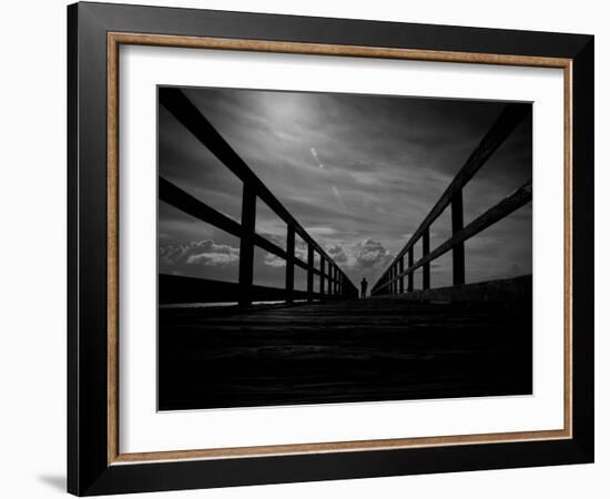 He Thought He Could Touch the Sky-Sharon Wish-Framed Photographic Print