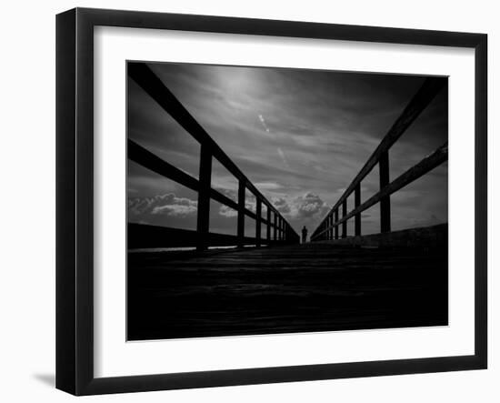He Thought He Could Touch the Sky-Sharon Wish-Framed Photographic Print