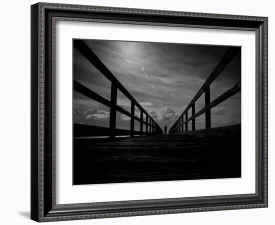 He Thought He Could Touch the Sky-Sharon Wish-Framed Photographic Print