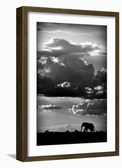 He Walks Under An African Sky-null-Framed Giclee Print