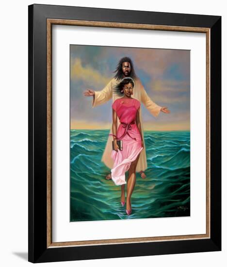 He Walks with M-Sterling Brown-Framed Art Print