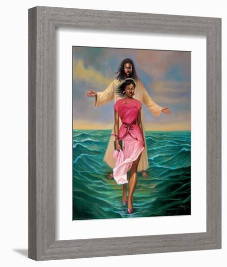 He Walks with M-Sterling Brown-Framed Art Print