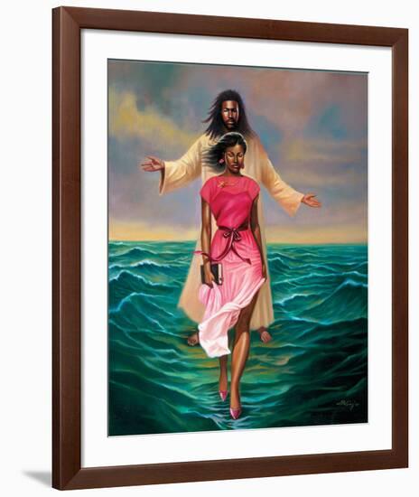 He Walks with Me-Sterling Brown-Framed Art Print