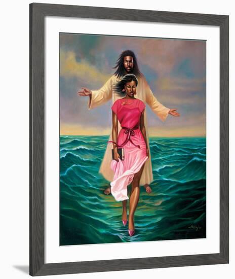 He Walks with Me-Sterling Brown-Framed Art Print