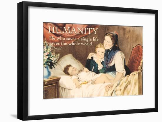 He Who Saves a Single Life-null-Framed Art Print