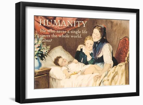 He Who Saves a Single Life-null-Framed Art Print