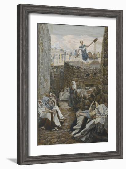 He Who Winnows His Wheat from 'The Life of Our Lord Jesus Christ'-James Jacques Joseph Tissot-Framed Giclee Print