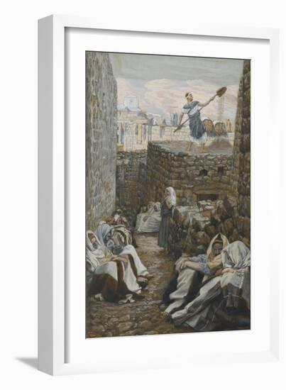 He Who Winnows His Wheat from 'The Life of Our Lord Jesus Christ'-James Jacques Joseph Tissot-Framed Giclee Print