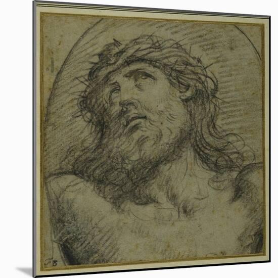 Head and Shoulders of the Living Christ Crucified-Guido Reni-Mounted Giclee Print