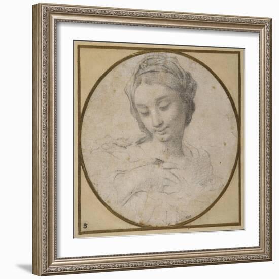 Head and Shoulders of the Virgin-Carlo Cignani-Framed Giclee Print