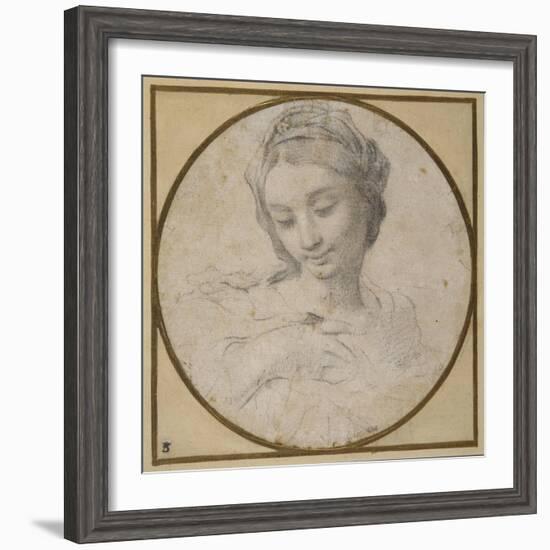 Head and Shoulders of the Virgin-Carlo Cignani-Framed Giclee Print