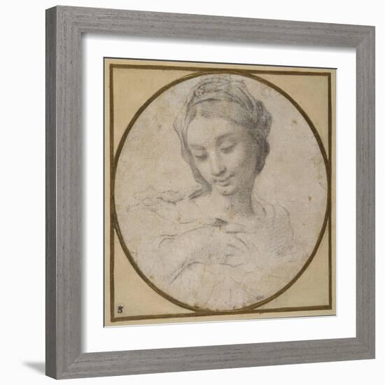 Head and Shoulders of the Virgin-Carlo Cignani-Framed Giclee Print