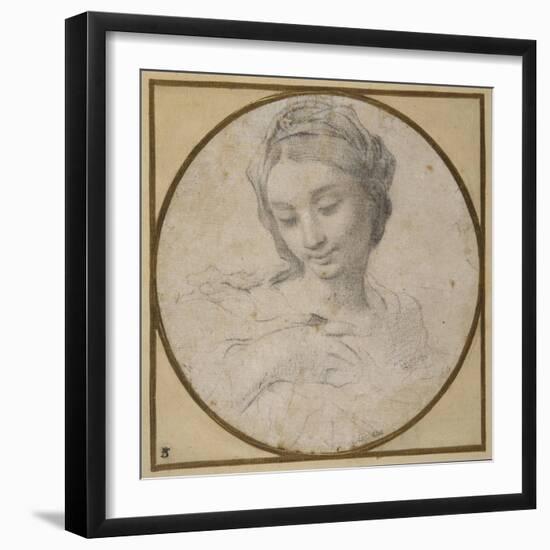 Head and Shoulders of the Virgin-Carlo Cignani-Framed Giclee Print