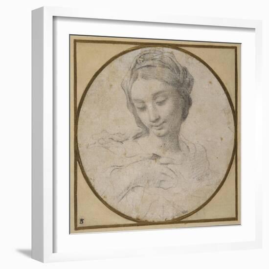 Head and Shoulders of the Virgin-Carlo Cignani-Framed Giclee Print