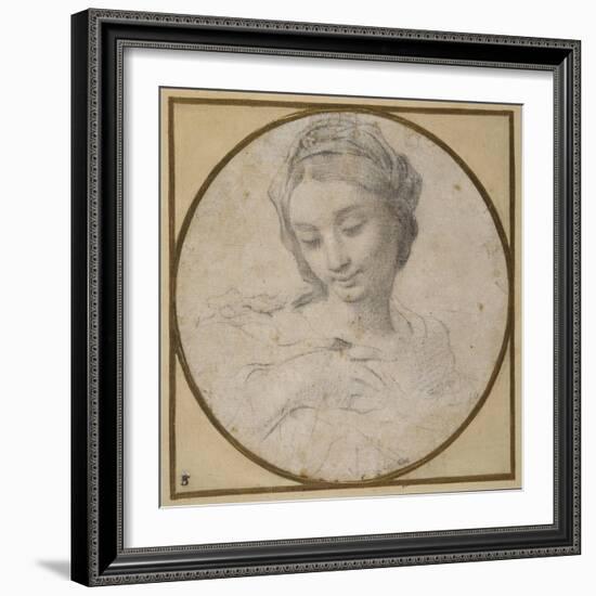 Head and Shoulders of the Virgin-Carlo Cignani-Framed Giclee Print