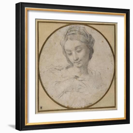 Head and Shoulders of the Virgin-Carlo Cignani-Framed Giclee Print