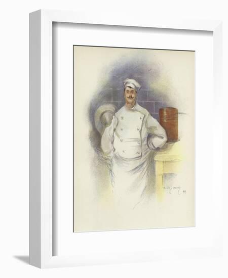 Head Chef at the Savoy Hotel-Dudley Hardy-Framed Giclee Print