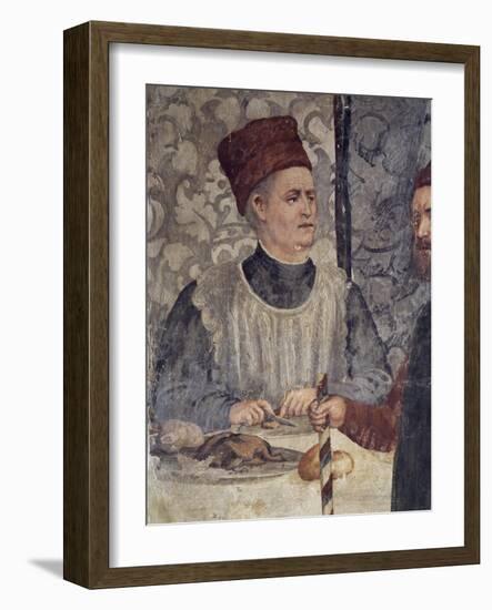 Head Chef of Malpaga Castle, Attributed to Marcello Fogolino, Detail-null-Framed Giclee Print