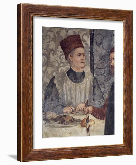 Head Chef of Malpaga Castle, Attributed to Marcello Fogolino, Detail-null-Framed Giclee Print