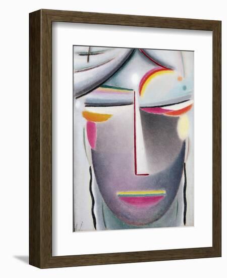 Head (Dark Buddha), c.1927-Alexej Von Jawlensky-Framed Giclee Print