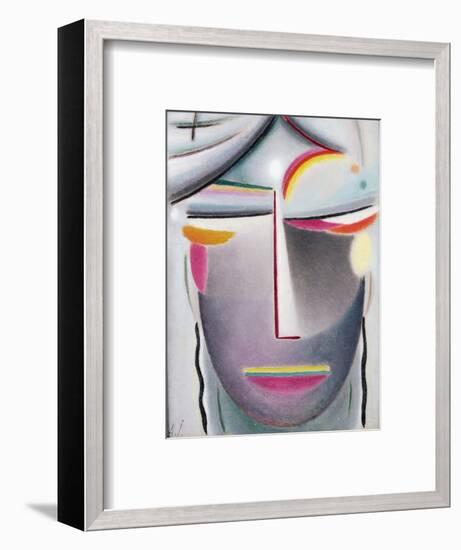 Head (Dark Buddha), c.1927-Alexej Von Jawlensky-Framed Giclee Print